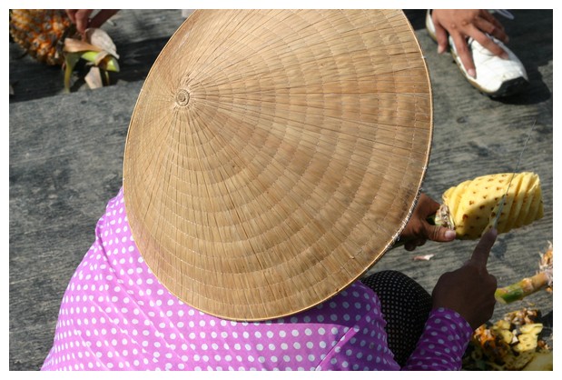 Cutting a Pineapple