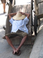 Sleeping in the street