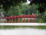 Bridge over Hoan Kiem Lake
