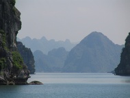 Mountains viewed from the boat