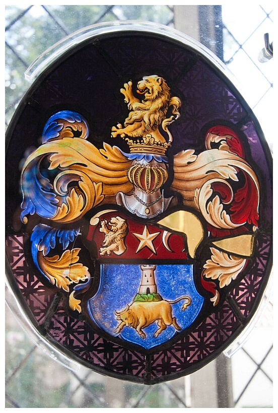 Antique Stained-Glass Window
