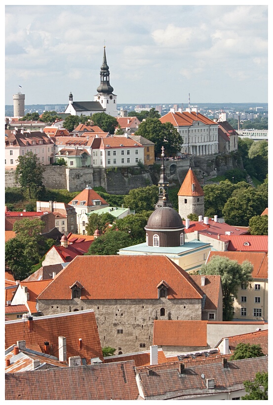 Tallinn street from St. Olav's Tower