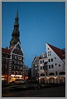 Ratslaukums at Night