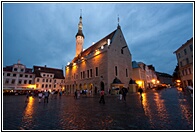 Town Hall Square at Night