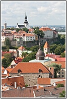 Tallinn street from St. Olav's Tower