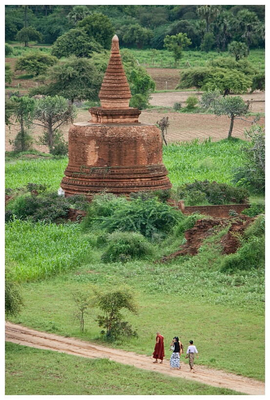 Walking between Pagodas