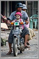 Three on the motorcycle