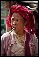 Cheroot smoking