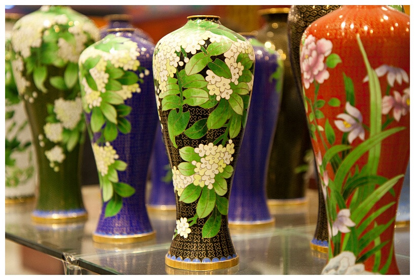 Cloisonn Vases