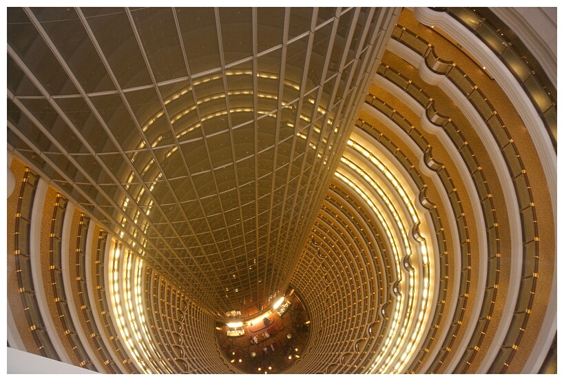 Inside Jinmao Tower 