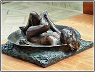 Woman Taking a Bath