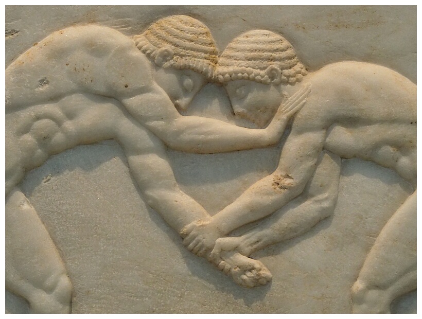 Men Wrestling