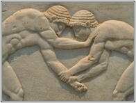 Men Wrestling