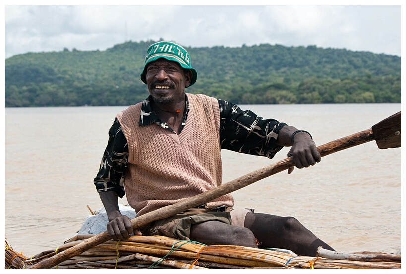 Rowing in Lake Tana