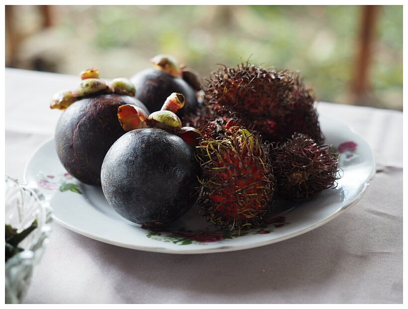 Mangosteens and Rambutans