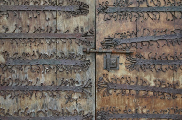Church Door in Meiras 