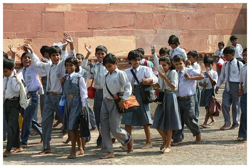 Boys at schollar excursion