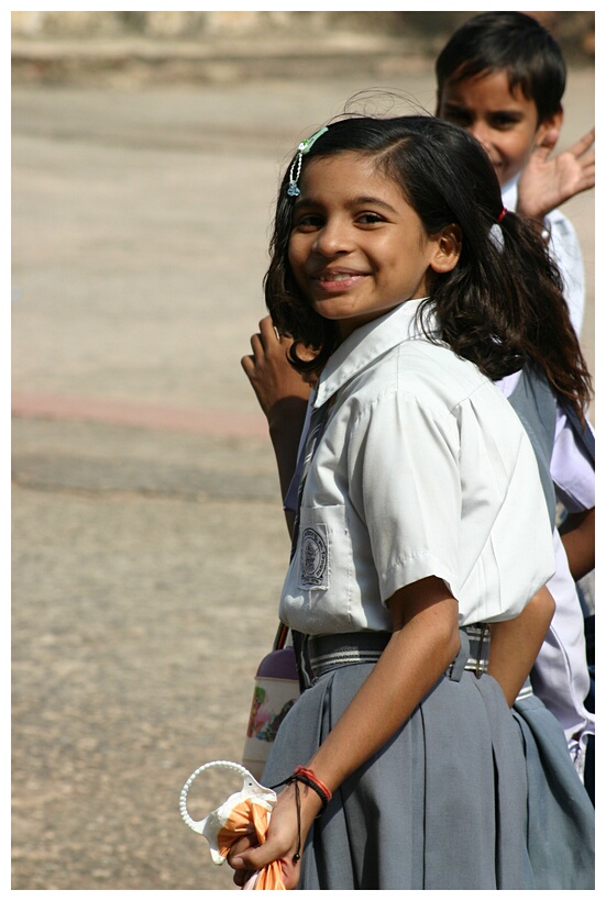 Uniformed girl