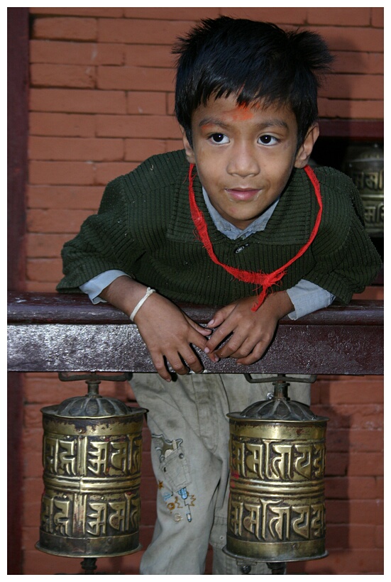 Boy at a Temple