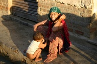 Mother with son