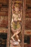 Detail of a carved roof