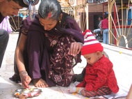Painting the tika