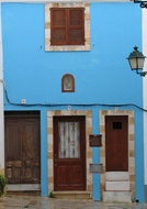Blue building