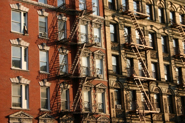 Sunset light in Greenwich Village