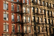 Sunset light in Greenwich Village