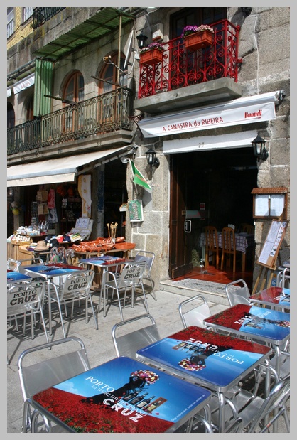 Tables in the street