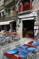 Tables in the street