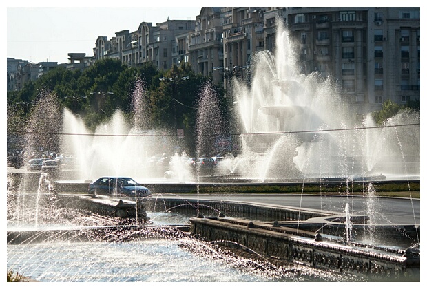 Boulevard Unirii's Fountains