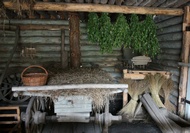 Log House Interior