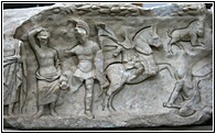 Temple of Hadrian Reliefs