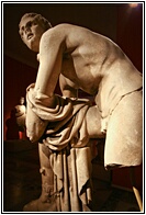 Hermes Tying His Sandals