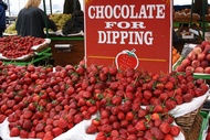 Strawberries with chocolate